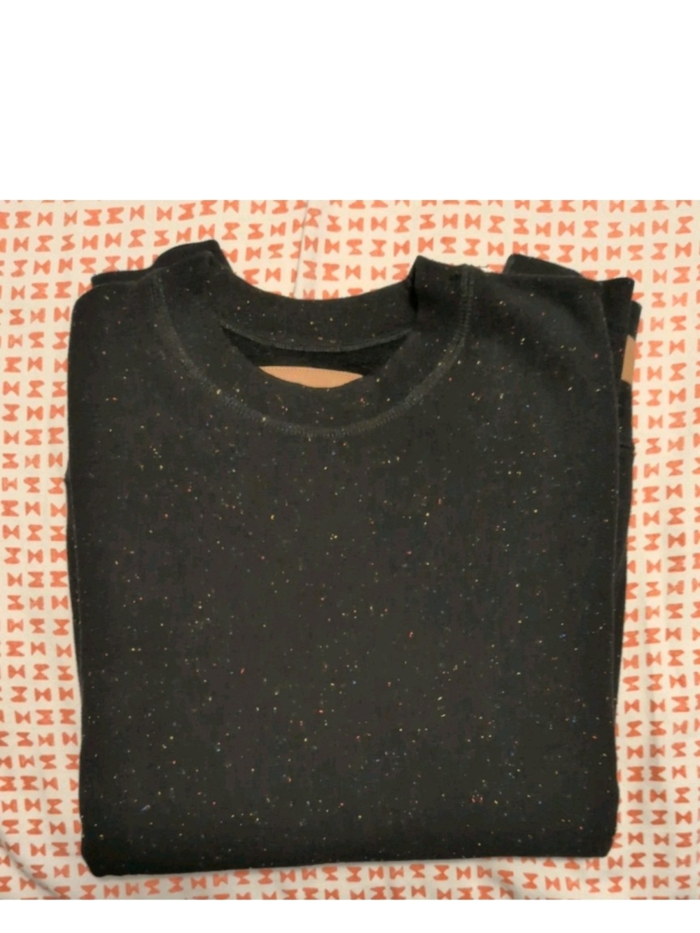 Gustin Confetti Nep Crewneck Sweatshirt Midnight - Mens S